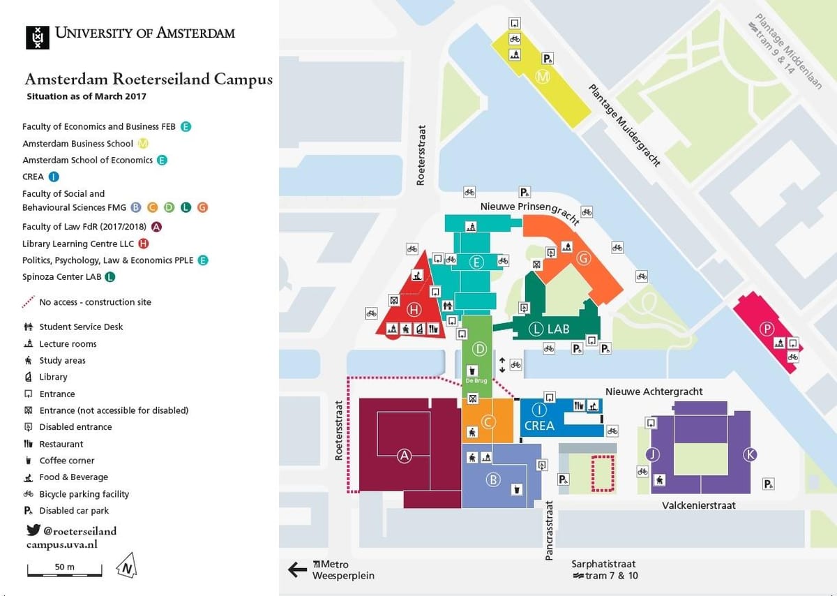 地图姆斯特丹大学