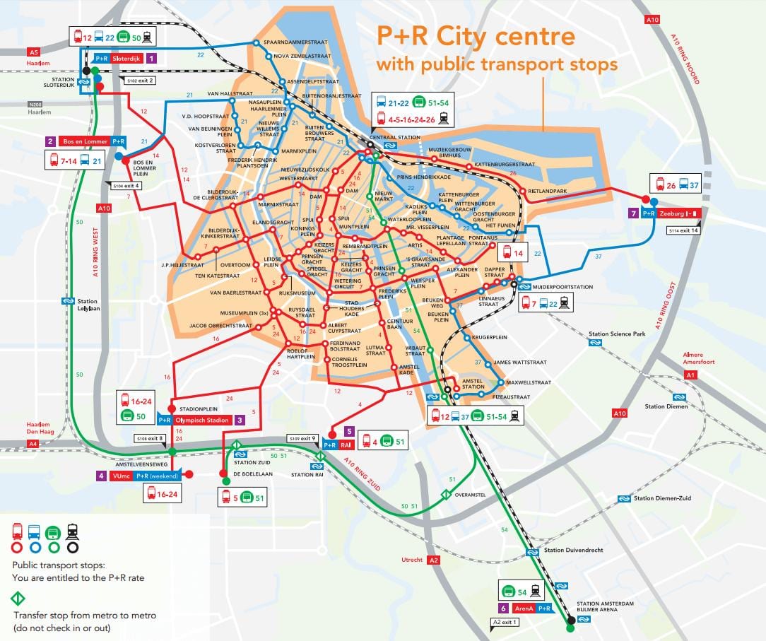 阿姆斯特丹p r地图