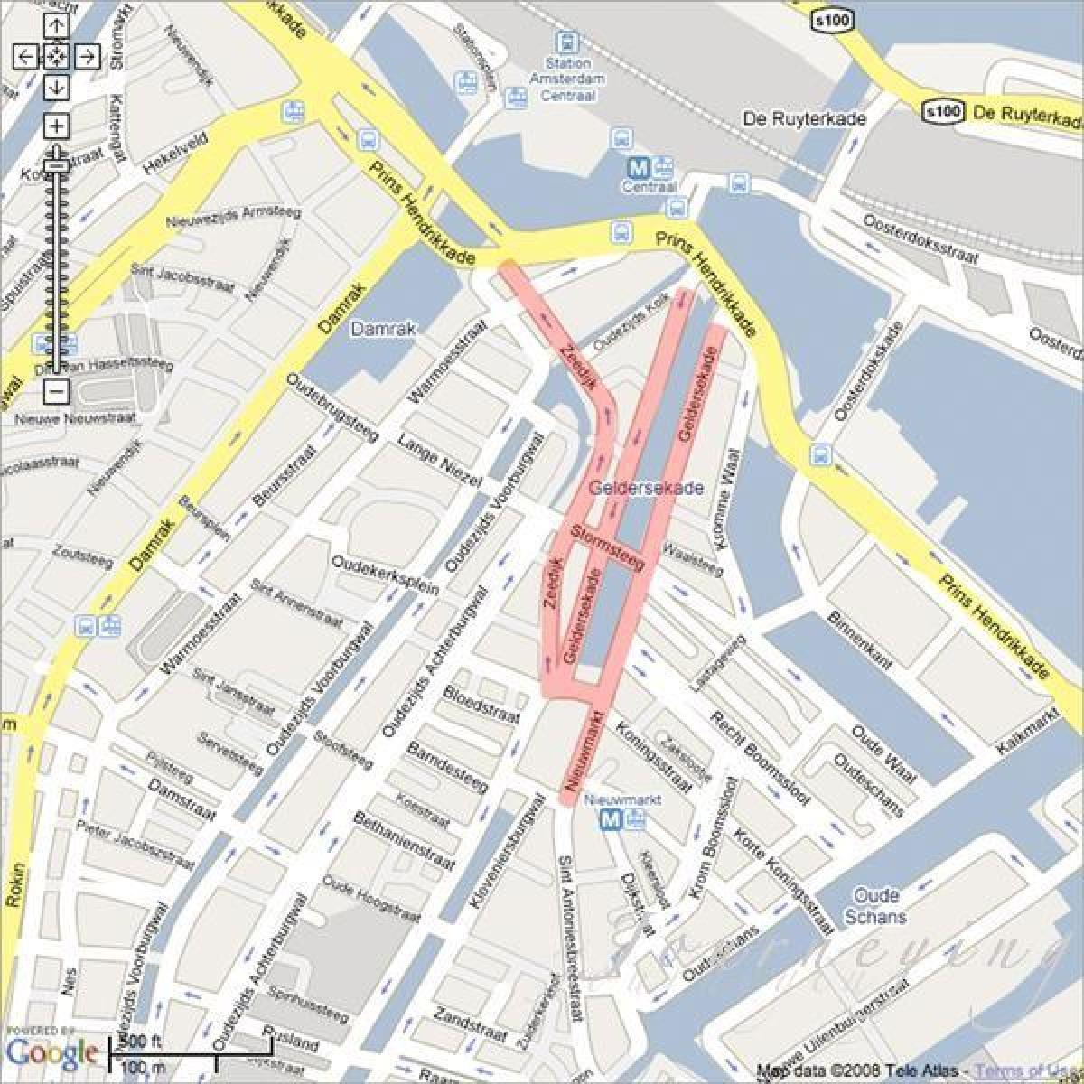 地图上的唐人街的阿姆斯特丹