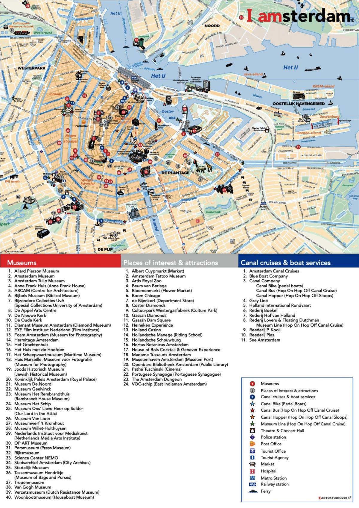 阿姆斯特丹博物馆的地图