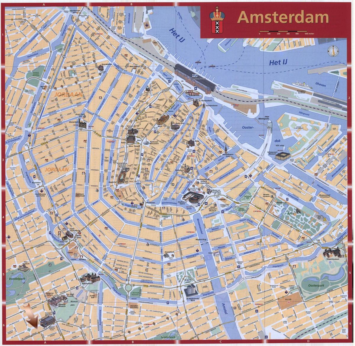 荷兰阿姆斯特丹地图