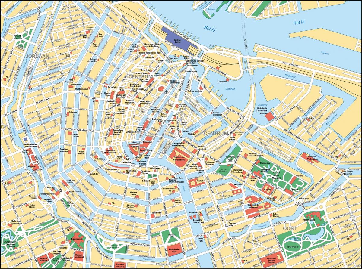 阿姆斯特丹市中心地图