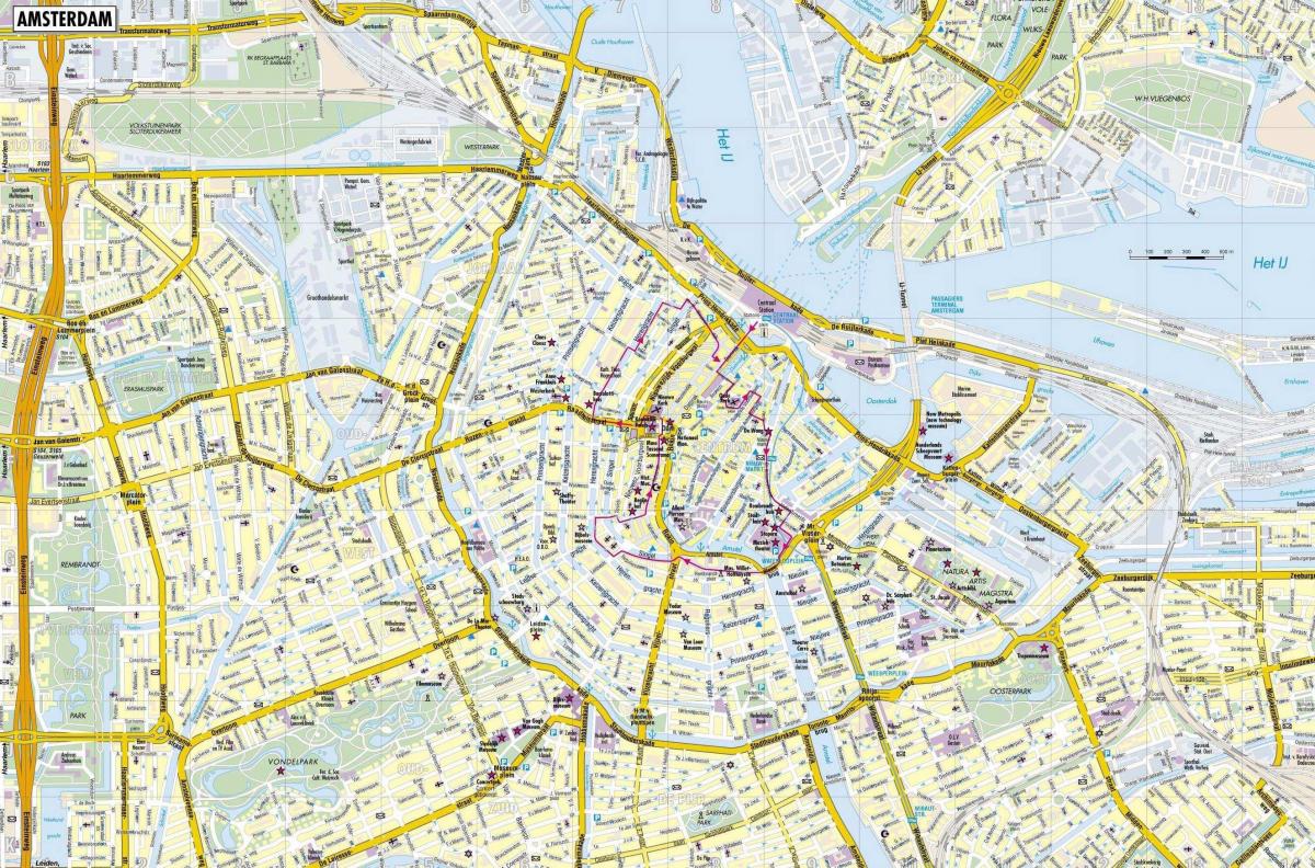 阿姆斯特丹市的地图