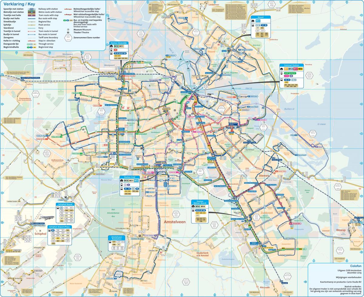 阿姆斯特丹的汽车路线图
