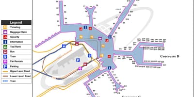 斯希普霍尔火车站地图