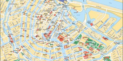阿姆斯特丹市中心地图