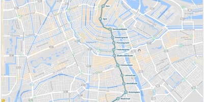 阿姆斯特丹的电车路线图4