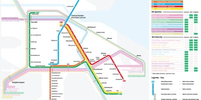 地图阿姆斯特丹的短跑运动员