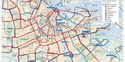 阿姆斯特丹城市交通地图