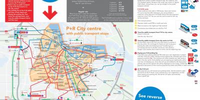阿姆斯特丹公园和乘坐的位置地图