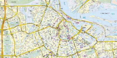 阿姆斯特丹市的地图