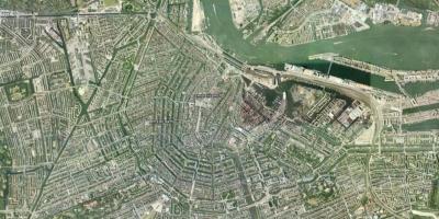 地图阿姆斯特丹的卫星 