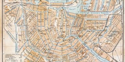 阿姆斯特丹老城的地图