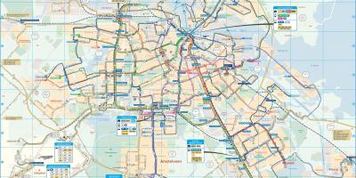 阿姆斯特丹的汽车路线图