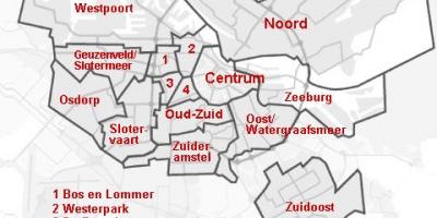 居民区在阿姆斯特丹地图